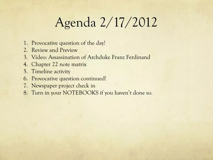 agenda 2 17 2012