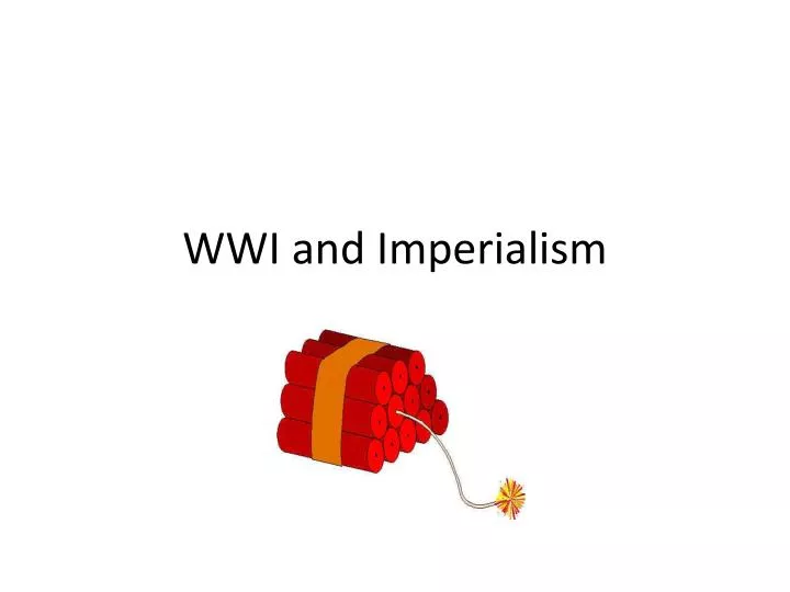 wwi and imperialism