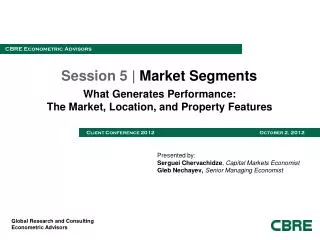 Session 5 | Market Segments