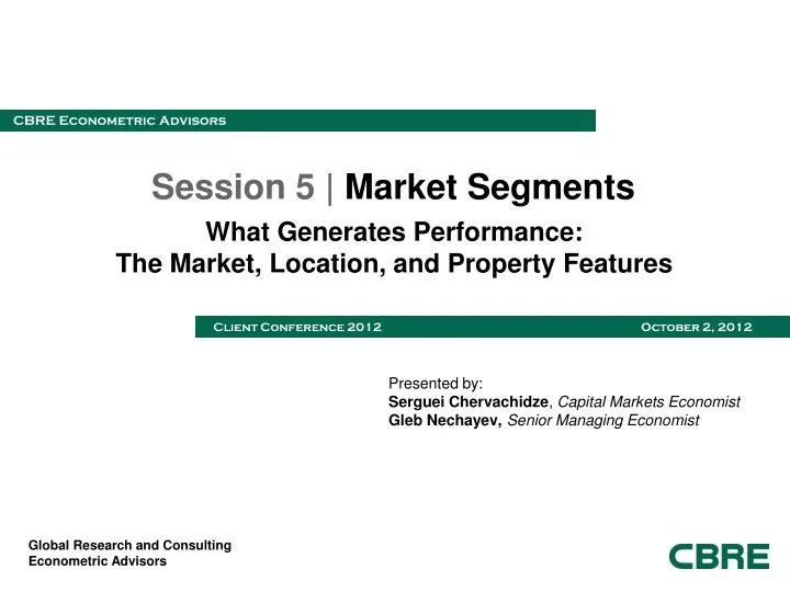 session 5 market segments