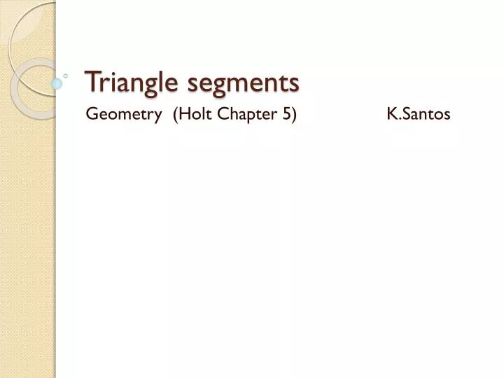 triangle segments