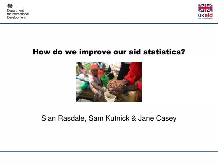 how do we improve our aid statistics