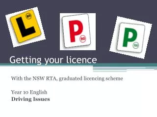 Getting your licence