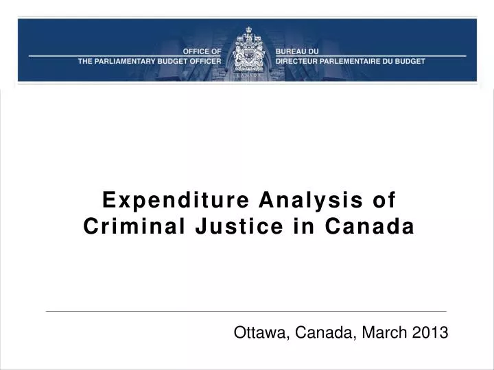 expenditure analysis of criminal justice in canada
