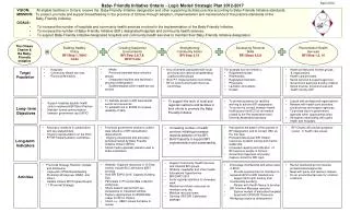 Baby- Friendly Initiative Ontario - Logic Model/ Strategic Plan 2012-2017