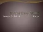 Proving Lines Parallel - slide 1
