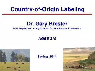 Country-of-Origin Labeling