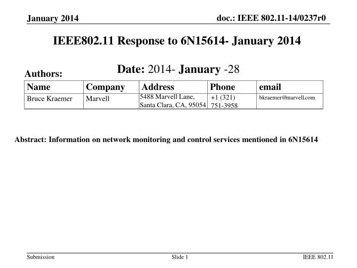 ieee802 11 response to 6n15614 january 2014