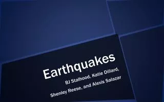 Earthquakes