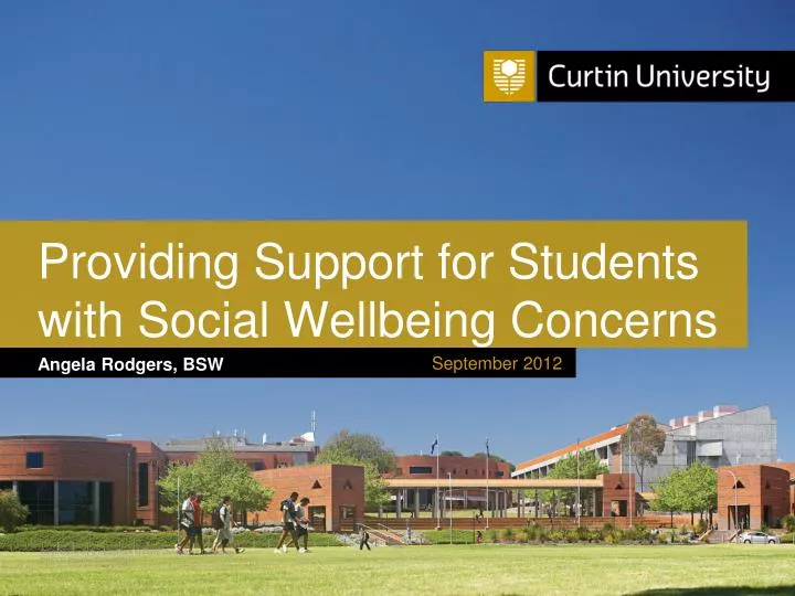 providing support for students with social wellbeing concerns