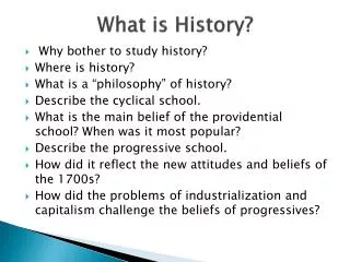 What is History?