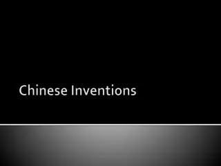 chinese inventions