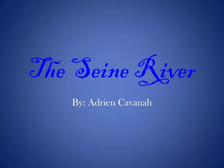 the seine river
