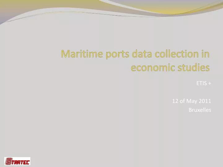 maritime ports data collection in economic studies