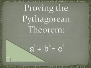 Proving the Pythagorean Theorem: