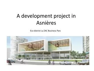 A development project in Asni è res