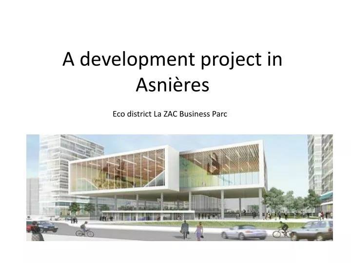 a development project in asni res