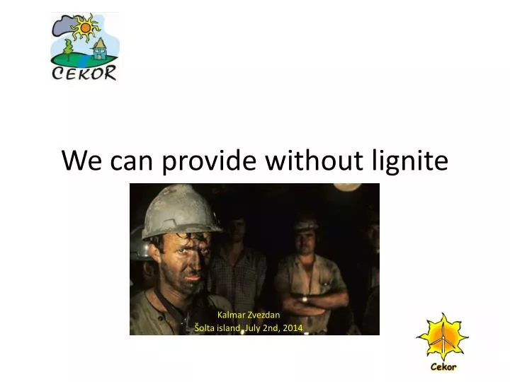 we can provide without lignite