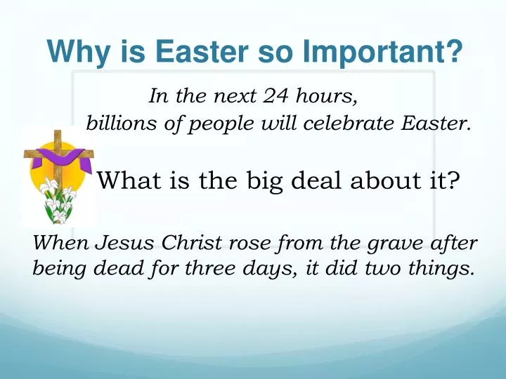 why is easter so important