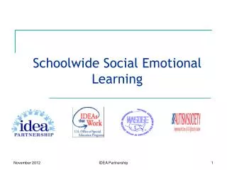 Schoolwide Social Emotional Learning