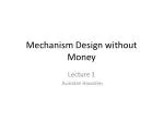 Mechanism Design without Money - slide 1