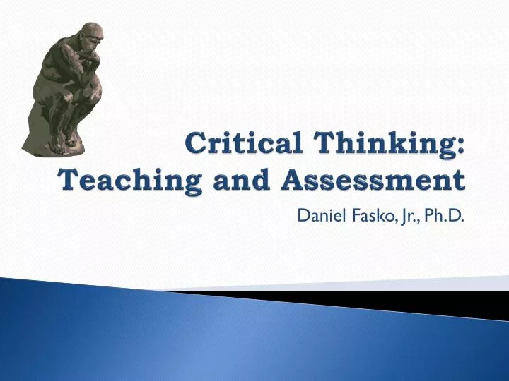 critical thinking teaching and assessment
