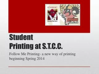 Student Printing at S.T.C.C.