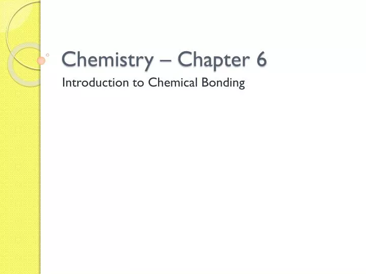 chemistry chapter 6