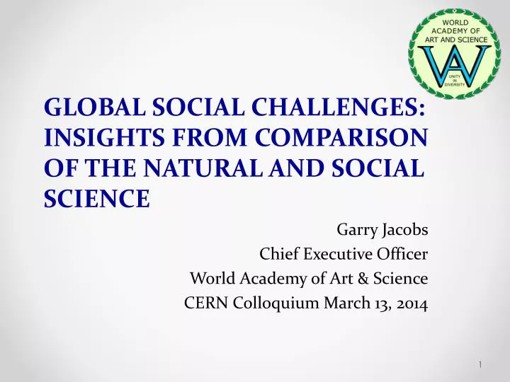 global social challenges insights from comparison of the natural and social science