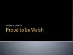 Proud to be Welsh - slide 1
