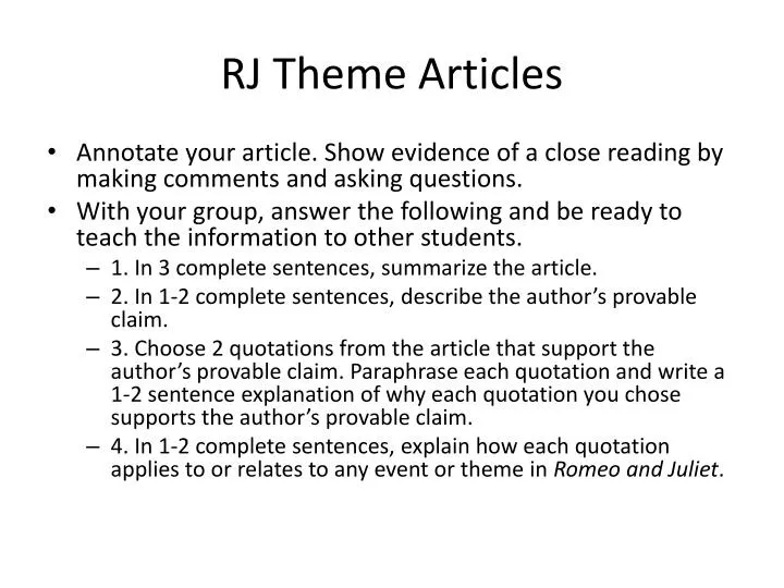 rj theme articles