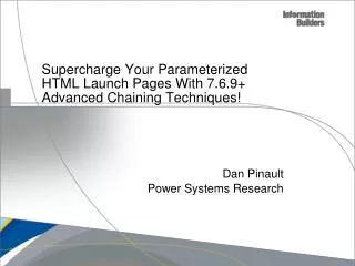 Supercharge Your Parameterized HTML Launch Pages With 7.6.9+ Advanced Chaining Techniques!