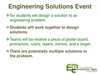 engineering solutions event