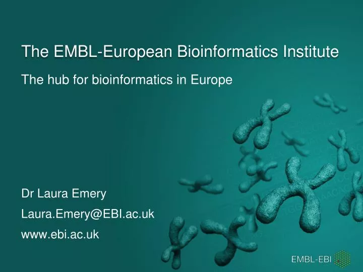 the embl european bioinformatics institute