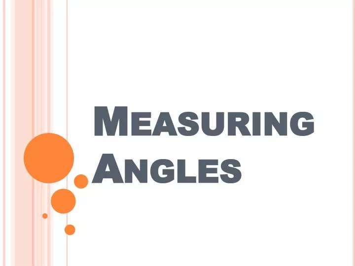 measuring angles