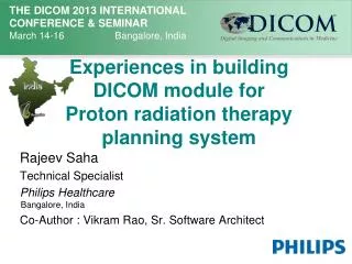 Experiences in building DICOM module for Proton radiation therapy planning system