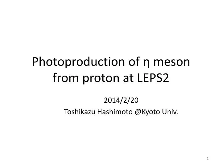 photoproduction of meson from proton at leps2