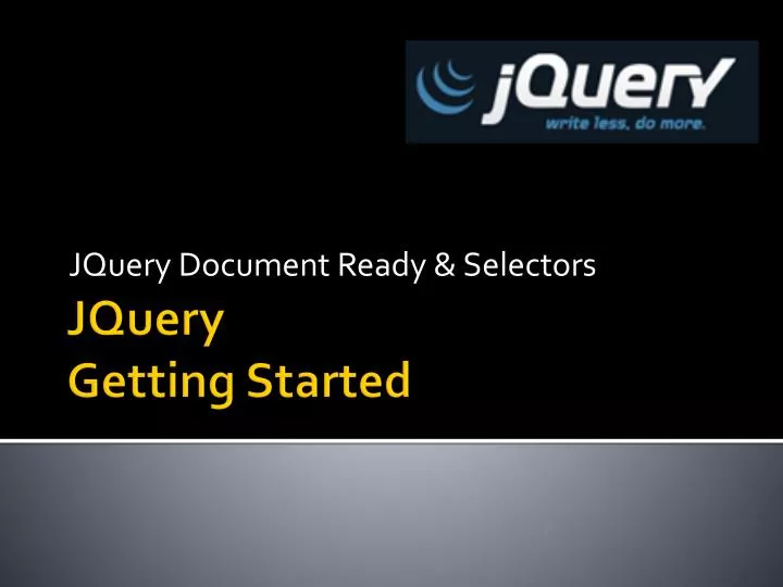 jquery document ready selectors