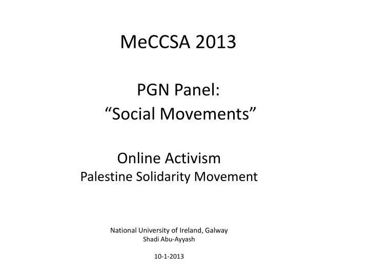meccsa 2013 pgn panel social movements
