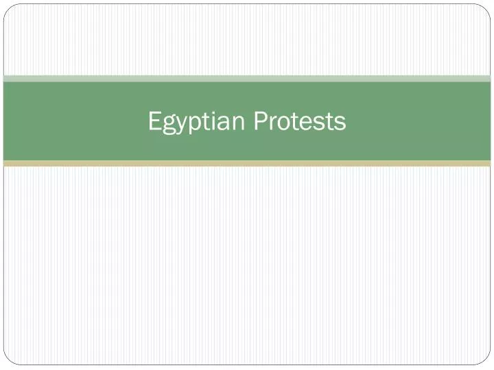 egyptian protests