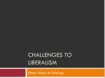 Challenges to Liberalism