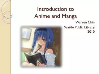 Introduction to Anime and Manga