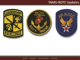 TAMU ROTC Updates