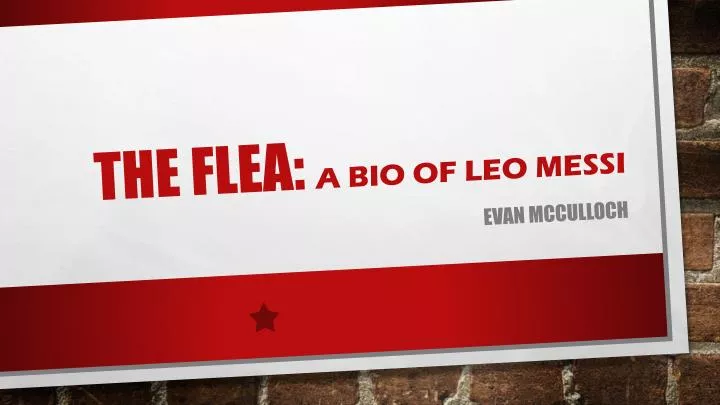 the flea a bio of leo messi
