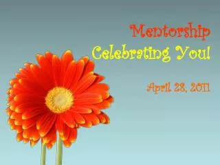 Mentorship Celebrating You!