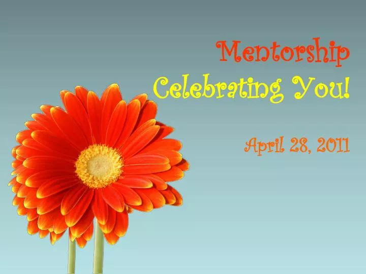 mentorship celebrating you
