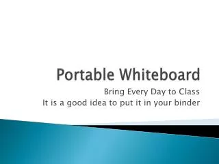 Portable Whiteboard