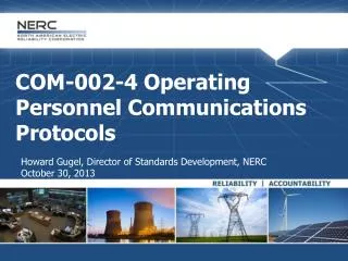 COM-002-4 Operating Personnel Communications Protocols