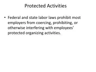 Protected Activities