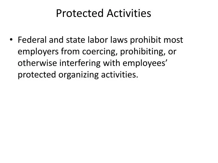 protected activities